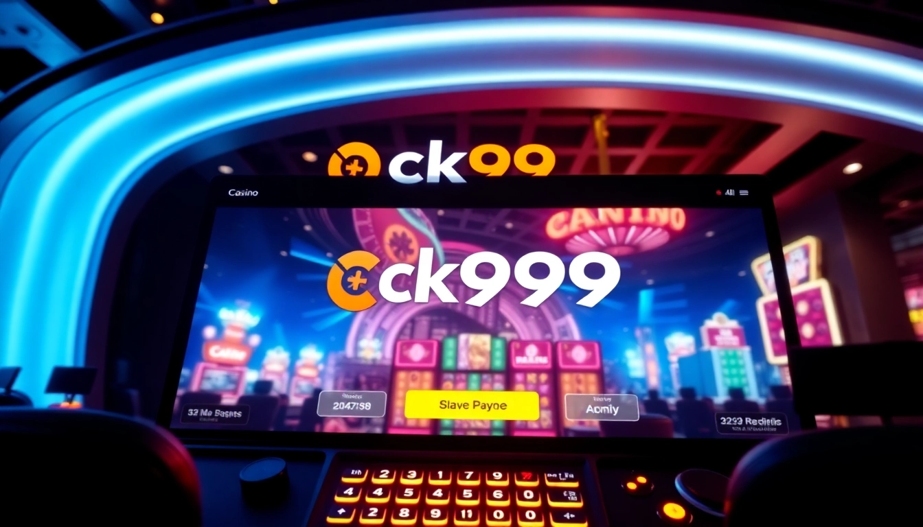 ck999 online casino interface with vibrant colors and engaging gaming graphics, showcasing secure betting experience for users.