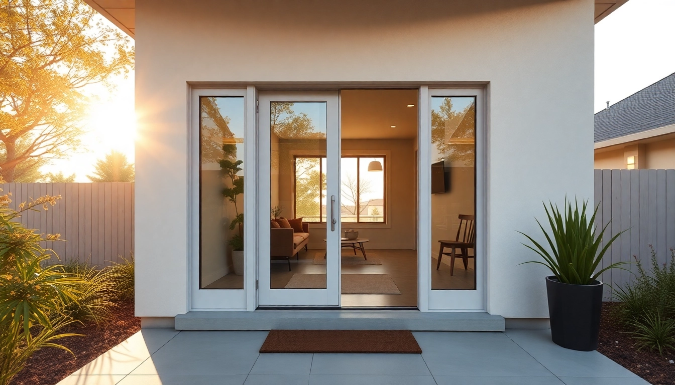 Energy upgrade: replace a sliding glass door with a sleek, weather-resistant unit.