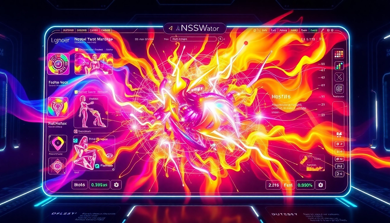 Interactive screen showcasing a powerful nsfw ai generator no limit with vibrant colors and detailed uncensored content creation.