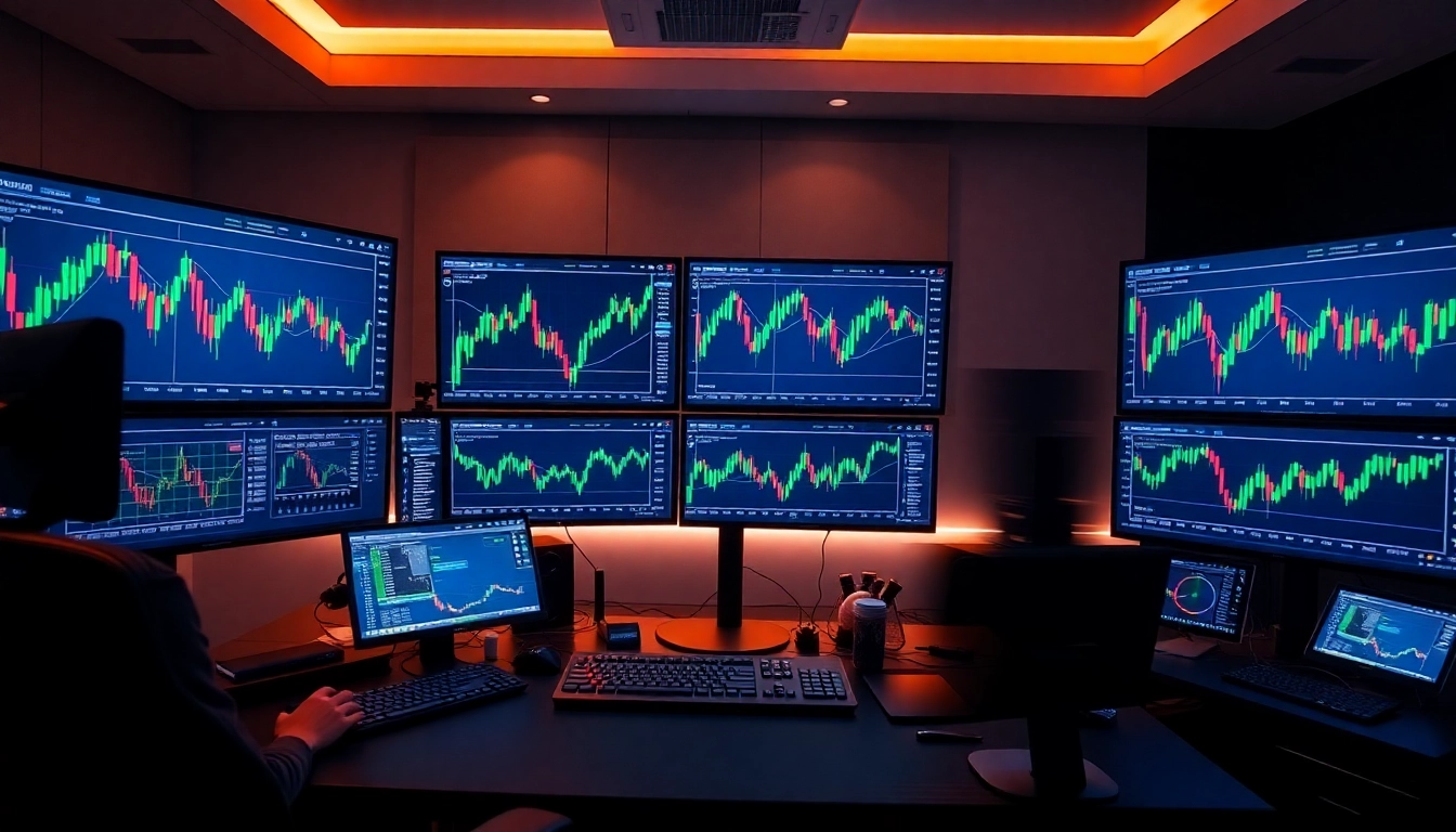 Trading view chart analysis showing live market data with colorful candlestick patterns for