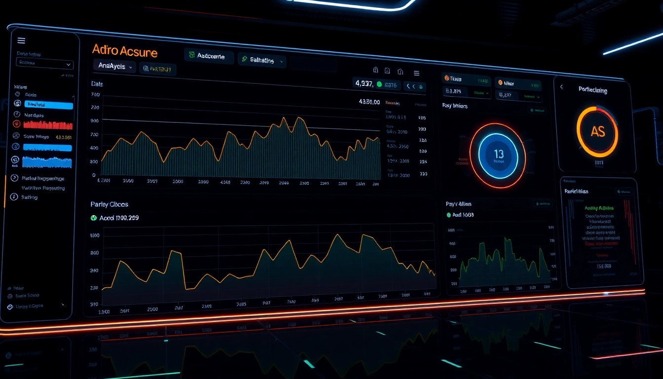 Dynamic aicoin analysis dashboard showcasing market trends and data visualizations for